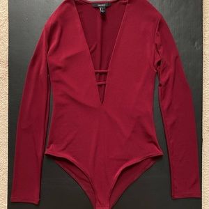 Ladder Neck Long Sleeve Bodysuit